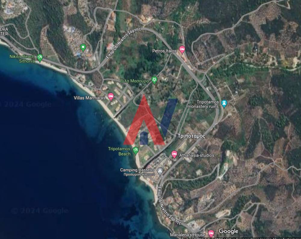Land parcel 250 m² — Τριπόταμος · Χαλκιδική